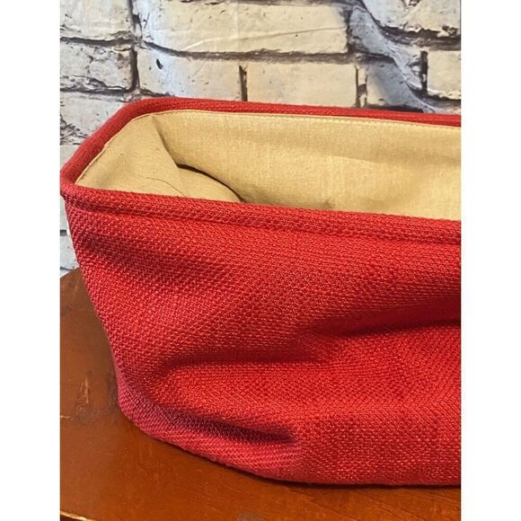 New Christmas Storage Tote Pine Cones Holiday 13x13x13 Inchs - Picture 3 of 9